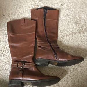 Knee high riding boots